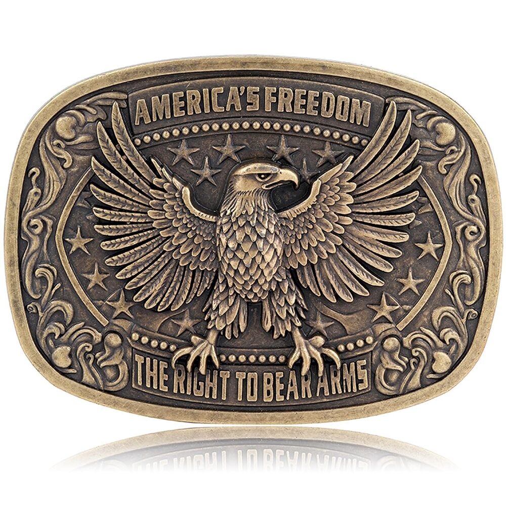 7517 Belt Buckle Western American Eagle Belt Buckle American Flag Cowboy